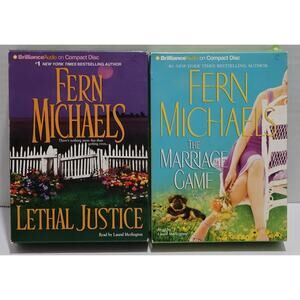 Fern Michaels Audiobooks CD Lethal Justice / The Marriage Game 2006 Lot of 2